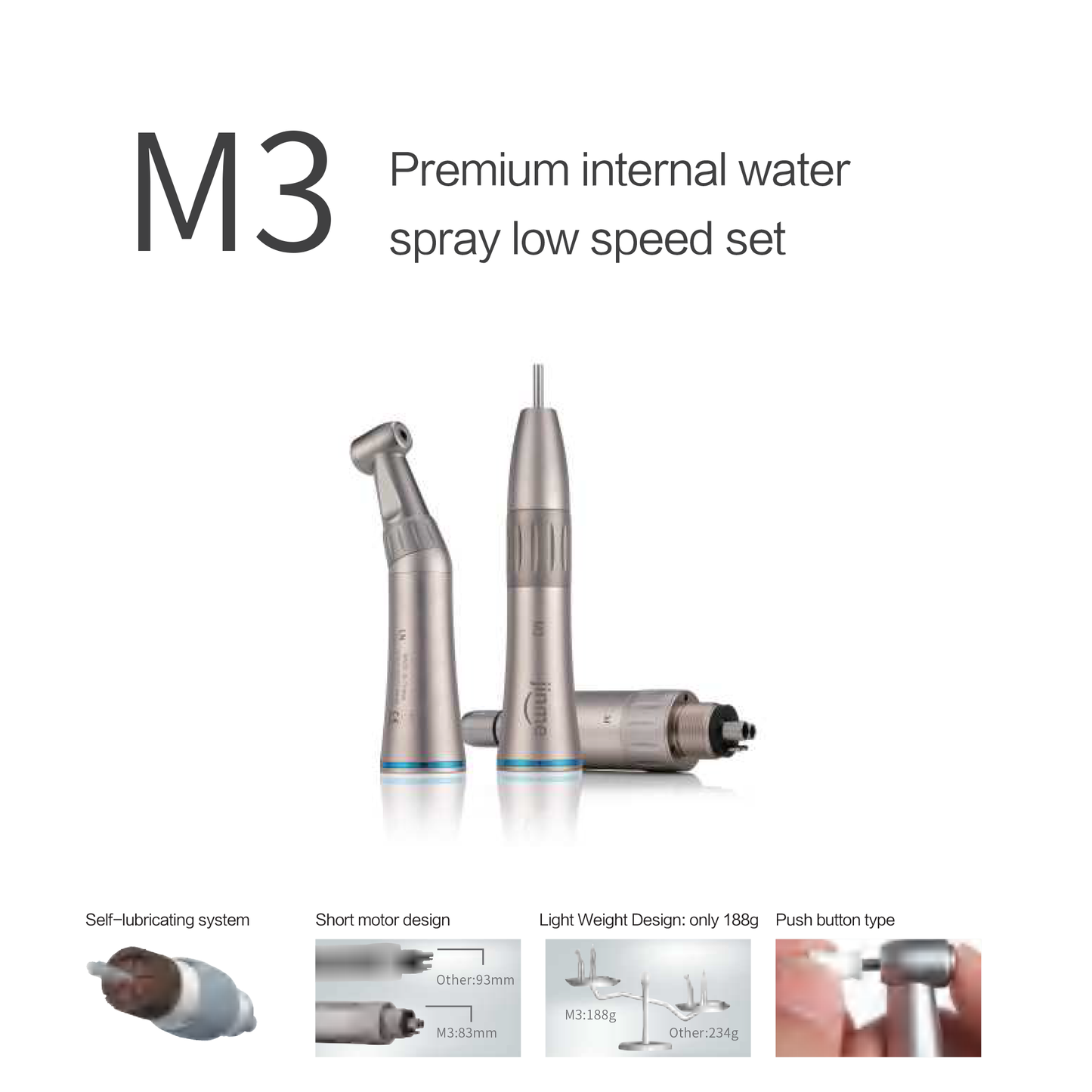 M3 Premium internal water  spray low speed set